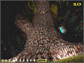 Zlokalizuj wejście do środka drzewa i pozbądź się pająków, które tam rezydują - INTO THE MAW OF CHAOS (2) | MISJA 11 | Thief The Dark Project - Thief: The Dark Project - poradnik do gry