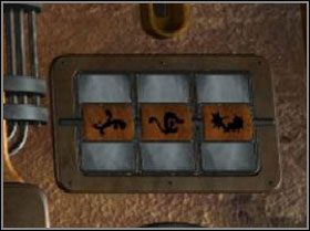 Po prawej stronie trzeba ustawić trzy obrazki, które były na sterze - No Mans Land - Dom Nikifora (6) | Rozdział I | The Sacred Rings - The Sacred Rings - poradnik do gry