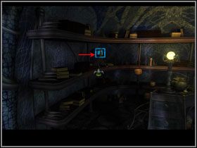 Wejdź za parawan i podejdź do regału z książkami - Manula Valley (6) | Rozdział II | The Sacred Rings - The Sacred Rings - poradnik do gry