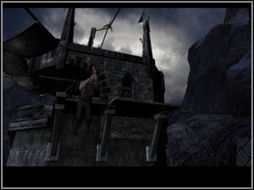 Przedostań się teraz do wieży Gugona, po linie (zaczep się włócznią) - The Keepers Palace (8) | Rozdział III | The Sacred Rings - The Sacred Rings - poradnik do gry