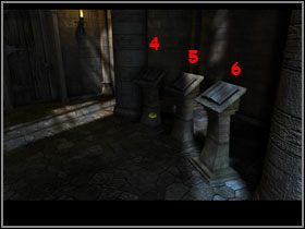 6 kropek to 6 ksiąg, które są widoczne na powyższych 6 stanowiskach - The Keepers Palace (8) | Rozdział III | The Sacred Rings - The Sacred Rings - poradnik do gry