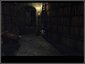 Z biurka po lewej zabierz kartę biblioteczną oraz klucz - The Keepers Palace (9) | Rozdział III | The Sacred Rings - The Sacred Rings - poradnik do gry