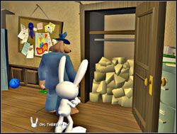 Ponieważ w biurze nie było lodówki, logicznym wydało się poszukanie czegoś, co ją przypomina - Początek | I. Culture Shock | Sam & Max Sezon 1 - Sam & Max: Sezon 1 - poradnik do gry