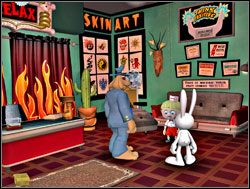 Bohaterowie opuścili sklep i udali się w lewo - Zapomniane gwiazdy telewizyjne | I. Culture Shock | Sam & Max Sezon 1 - Sam & Max: Sezon 1 - poradnik do gry