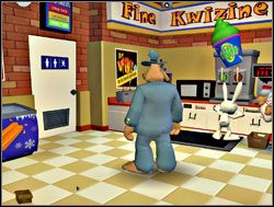 Korzystając z okazji Maks popędził do pobliskiej toalety - Psychoterapia grupowa | I. Culture Shock | Sam & Max Sezon 1 - Sam & Max: Sezon 1 - poradnik do gry