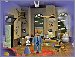 Tkwiącą w lampie głowę można było szybko załatwić - W okowach hipnozy | I. Culture Shock | Sam & Max Sezon 1 - Sam & Max: Sezon 1 - poradnik do gry