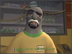 Wewnątrz powitał ich Bosco w swoim nowym, angielskim wcieleniu - Operacja pianka do golenia | II. Situation Comedy | Sam & Max Sezon 1 - Sam & Max: Sezon 1 - poradnik do gry