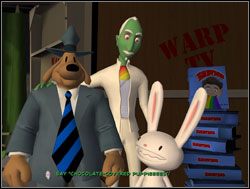 Takiego widoku nie można było sobie darować - Gwiazdy małego ekranu, część IV - Nie-Milionerzy | II. Situation Comedy - Sam & Max: Sezon 1 - poradnik do gry