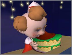 Na początek poczęstował Whizzera ciastem - Gwiazdy małego ekranu, część V - Żenujący idol (wygrana) | II. Situation Comedy - Sam & Max: Sezon 1 - poradnik do gry