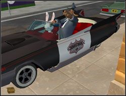 Ta wiedza może się przydać - pomyślał Sam, po czym opuścił sklep i udał się do samochodu - Sezamie, otwórz się albo jakoś tak | III. The Mole, the Mob and the Meatball - Sam & Max: Sezon 1 - poradnik do gry