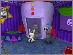 Sam ponownie skorzystał z automatu - Sezamie, otwórz się albo jakoś tak | III. The Mole, the Mob and the Meatball - Sam & Max: Sezon 1 - poradnik do gry
