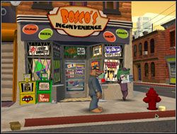 Na początek postanowili zająć się dostarczeniem zabawki do sklepu Bosco - Trzy próby, czyli jak zostać mafiosem | III. The Mole, the Mob and the Meatball - Sam & Max: Sezon 1 - poradnik do gry