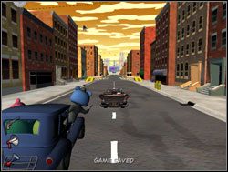 Wskoczyli do samochodu i pomknęli przed siebie - Pościg, czyli siła reklamy | III. The Mole, the Mob and the Meatball - Sam & Max: Sezon 1 - poradnik do gry