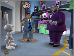 Kret był jednak podejrzliwy i postanowił przetestować Sama - Proszę nie bawić się ogniem, czyli wielki finał | III. The Mole, the Mob and the Meatball - Sam & Max: Sezon 1 - poradnik do gry
