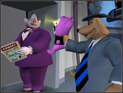 Kto mieczem wojuje, od miecza ginie, pomyślał Sam używając pluszowego niedźwiadka na krecie - Proszę nie bawić się ogniem, czyli wielki finał | III. The Mole, the Mob and the Meatball - Sam & Max: Sezon 1 - poradnik do gry