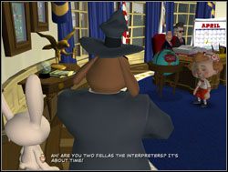 Bohaterowie wyszli na zewnątrz - Jak dotrzeć do prezydenta? | IV. Abe Lincoln Must Die | Sam & Max Sezon 1 - Sam & Max: Sezon 1 - poradnik do gry