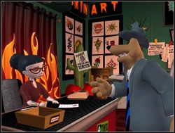 Sybil przyznała, że sama również poszukuje swojej drugiej połowy - Kampania wyborcza i niedoszła randka z Lincolnem | IV. Abe Lincoln Must Die - Sam & Max: Sezon 1 - poradnik do gry