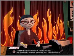 Najpierw udali się do Sybil, by sprawdzić, jak się czuje po publicznym odtrąceniu przez Lincolna - Chcesz pokoju - gotuj się do wojny | IV. Abe Lincoln Must Die - Sam & Max: Sezon 1 - poradnik do gry