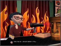 Sam poprosił ją, by pokazała, jak funkcjonuje jej najnowszy nabytek - Chcesz pokoju - gotuj się do wojny | IV. Abe Lincoln Must Die - Sam & Max: Sezon 1 - poradnik do gry