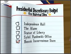 Tym razem w Białym Domu skorzystali z księgi budżetowej, by przelać pieniądze na konto Bosco - Chcesz pokoju - gotuj się do wojny | IV. Abe Lincoln Must Die - Sam & Max: Sezon 1 - poradnik do gry