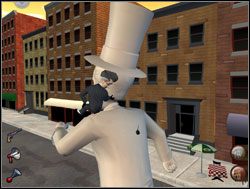 Celnym rzutem przyczepili nadajnik do pleców biegnącego kolosa, a następnie udali się do Białego Domu do sztabu generalnego - Abe Lincoln musi zginąć! | IV. Abe Lincoln Must Die | Sam & Max Sezon 1 - Sam & Max: Sezon 1 - poradnik do gry