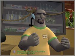 Detektywów powitał kuriozalnie wyglądający boscopodobny pół-elf, albo, jak kto woli, półelfopodobny Bosco - Gogle VR | V. Reality 2.0 | Sam & Max Sezon 1 - Sam & Max: Sezon 1 - poradnik do gry