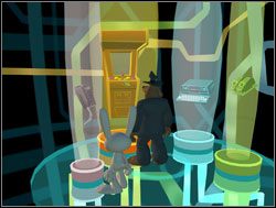 Kolejna wizyta w centrum sterowania sprawiła, że ponownie siadła grawitacja - Zawiłości transakcji online i zdobycie miecza +2 | V. Reality 2.0 | Sam & Max Sezon 1 - Sam & Max: Sezon 1 - poradnik do gry