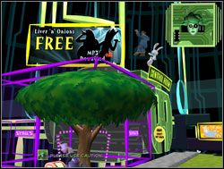 Na zewnątrz wskoczył na dach biura Sybil, gdzie znajdował się miecz +2 - Zawiłości transakcji online i zdobycie miecza +2 | V. Reality 2.0 | Sam & Max Sezon 1 - Sam & Max: Sezon 1 - poradnik do gry