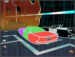 W tym momencie do skanera podjechał inny pojazd i pomknął dalej bez problemu - Zawiłości transakcji online i zdobycie miecza +2 | V. Reality 2.0 | Sam & Max Sezon 1 - Sam & Max: Sezon 1 - poradnik do gry