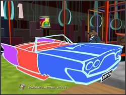 Bohaterowie powrócili do samochodu i zabrali się za przemalowywanie - Zawiłości transakcji online i zdobycie miecza +2 | V. Reality 2.0 | Sam & Max Sezon 1 - Sam & Max: Sezon 1 - poradnik do gry