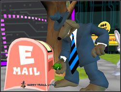 Detektywi skorzystali ze skrzynki pocztowej, wrzucając do niej wirusa - Jak obejść oprogramowanie antywirusowe? | V. Reality 2.0 | Sam & Max Sezon 1 - Sam & Max: Sezon 1 - poradnik do gry