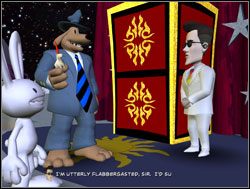 Bohaterowie opuścili sklep z pamiątkami i podeszli do Speedballa - Wejście do kopuły | VI. Bright Side of the Moon | Sam & Max Sezon 1 - Sam & Max: Sezon 1 - poradnik do gry