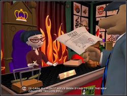 To z pewnością zainteresuje Kanadyjczyków - pomyślał, idąc do Sybil - O trzech Maksów za dużo | VI. Bright Side of the Moon | Sam & Max Sezon 1 - Sam & Max: Sezon 1 - poradnik do gry