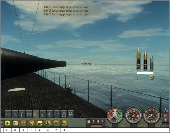 Działo artylerii pokładowej. Niebezpieczna broń dla małych i kiepsko uzbrojonych. - Sekcja II - Panel Rozkazów - Deck Gun | Aparatura pokładowa w Silent Hunter 4 - Silent Hunter 4: Wolves of the Pacific - poradnik do gry