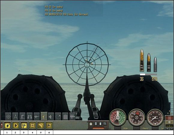 Działko popularnej opelotki, czyli obrony przeciwlotniczej. - Sekcja II - Panel Rozkazów - AA Gun | Aparatura pokładowa w Silent Hunter 4 - Silent Hunter 4: Wolves of the Pacific - poradnik do gry