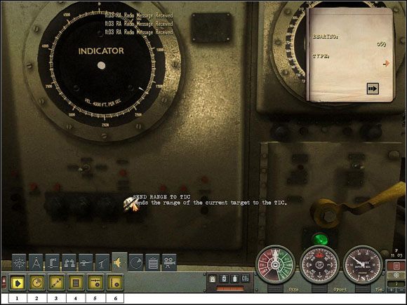 Stanowisko hydrofonu / sonaru - Sekcja II - Panel Rozkazów - Sonar | Aparatura pokładowa w Silent Hunter 4 - Silent Hunter 4: Wolves of the Pacific - poradnik do gry