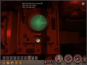 Ekran oscyloskopu po zmianie zasięgu omiatania obszaru radaru. - Sekcja II - Panel Rozkazów - Radar | Aparatura pokładowa w Silent Hunter 4 - Silent Hunter 4: Wolves of the Pacific - poradnik do gry