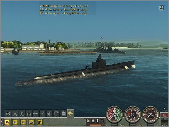 Widoki możliwe do oglądania dzięki Kamerze Zewnętrznej. - Sekcja II - Panel Rozkazów - Camera | Aparatura pokładowa w Silent Hunter 4 - Silent Hunter 4: Wolves of the Pacific - poradnik do gry