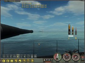 Widok celownika zewnętrznego. - Artillery Training (2) | Submarine School w Silent Hunter 4 - Silent Hunter 4: Wolves of the Pacific - poradnik do gry