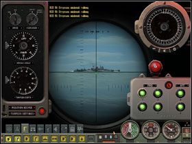 To same urządzenie po przesunięciu suwaka w dolnej części otwiera dostęp do Ustawień Torped - Torpedo Attack - Tryb swobodny w zanurzeniu | Submarine School w Silent Hunter 4 - Silent Hunter 4: Wolves of the Pacific - poradnik do gry