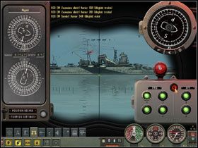 Zamykamy cel w trybie śledzenia i po zmianie koloru znacznika na zielony czas na wykonanie ataku. - Torpedo Attack - Tryb swobodny w wynurzeniu | Submarine School w Silent Hunter 4 - Silent Hunter 4: Wolves of the Pacific - poradnik do gry