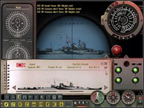 ... stosując wskazane metody dokonujemy identyfikacji zapisując klasę okrętu wojennego w Urządzeniu Utrzymania Kursu i wysokość masztu w Stadimeter. - Torpedo Attack - Tryb zaawansowany teoria (3) | Submarine School - Silent Hunter 4: Wolves of the Pacific - poradnik do gry