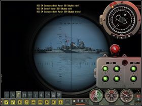 Po ustawieniu tarczy wartość Kąta Kursowego przesyłamy do Kalkulatora Torpedowego (KT) - Torpedo Attack - Tryb zaawansowany teoria (6) | Submarine School - Silent Hunter 4: Wolves of the Pacific - poradnik do gry
