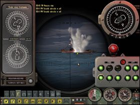 Kolejne cygara w celu - w trakcie salw reguluj szybkość dobiegu i rozglądaj się wokoło, abyś sam nie załapał się na minę głębinową. - Ten pierwszy raz | Pierwsze kroki w Silent Hunter 4 Wolves of the Pacific - Silent Hunter 4: Wolves of the Pacific - poradnik do gry