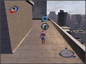 Aby rozpocząć tą misję musisz wejść na dach po ścianie wieżowca [1] , gdzie znajduje się redakcja Parkera - Part 1 - In Search of the Lizards - The Lizard - Spider-Man 3: The Game - poradnik do gry