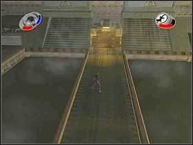 Skieruj się dalej i przeskocz z platformy na platformę z przejściem [1] - Part 2 - Connors the Lizard (2) - The Lizard - Spider-Man 3: The Game - poradnik do gry