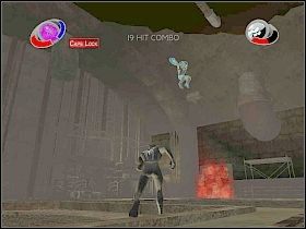 Po odebraniu mu pewnej części życia przeciwnik rzuci specjalny eliksir i na placu boju pojawią się jego klony [1] - Part 3 - The Hunter and the Hunted (1) - The Lizard - Spider-Man 3: The Game - poradnik do gry