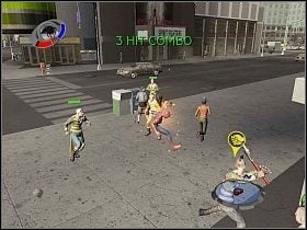 Od czasu do czasu możesz zostać zaatakowany przez zbirów, którym też możesz walnąć fotkę [1] - Part 1, 2, 3, 4 - Daily Bugle - Spider-Man 3: The Game - poradnik do gry