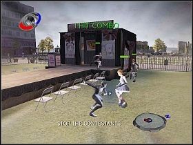 Kolejne zadanie dla reportera to strzelenie kilku fotek na lokalnym pokazie mody - Part 1, 2, 3, 4 - Daily Bugle - Spider-Man 3: The Game - poradnik do gry