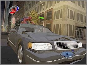 Przejdź po rurze w prawo i kiedy znajdziesz się na wprost rozmawiających bandytów, zrób im zdjęcie [1] - Part 1 - A Cry for Help - Dewolfe - Spider-Man 3: The Game - poradnik do gry